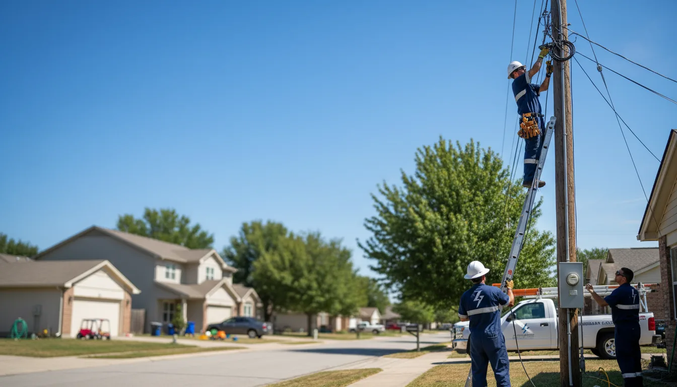 Residential electrician providing installation services in Bartlett, IL